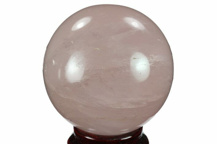Polished Rose Quartz Sphere - Madagascar #133779